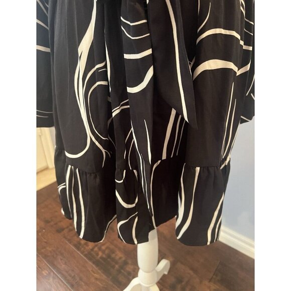 Nine West Dress Womens 2X (XXL) Knit Just Above Knee Plus Size Belted Career - Picture 4 of 13